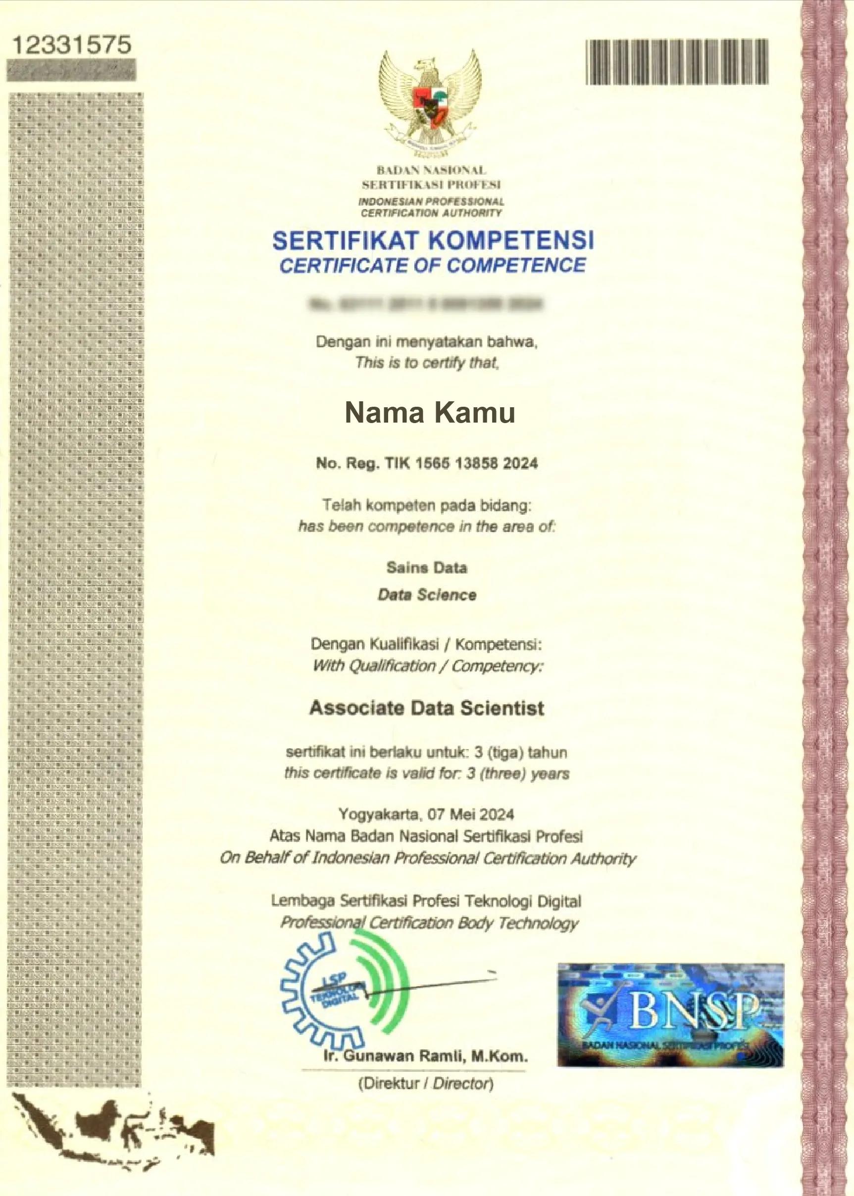BNSP Certification