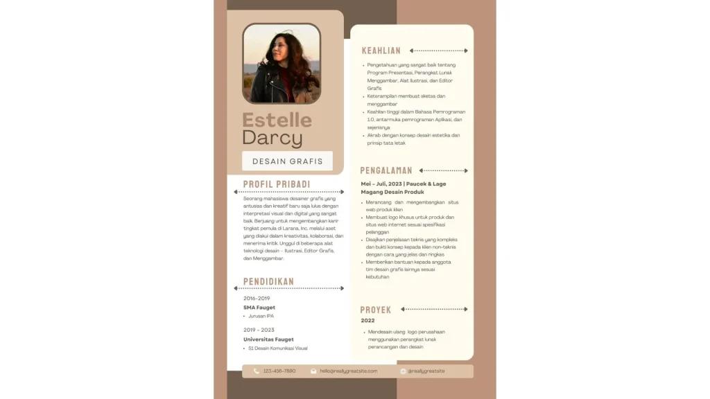 10 Contoh CV Mahasiswa yang Menarik HRD dan Templatenya