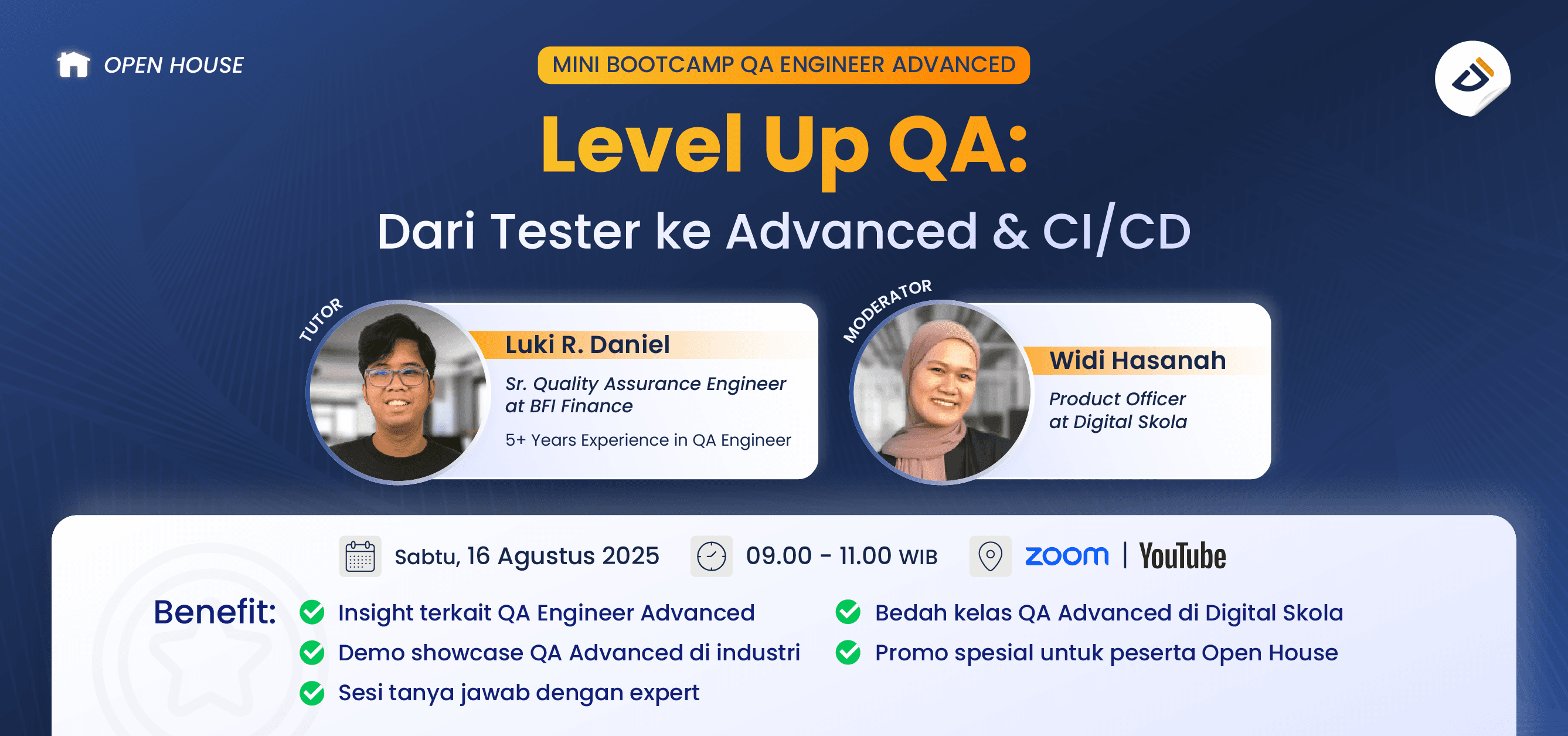 OPEN HOUSE - QA ENGINEER ADVANCE