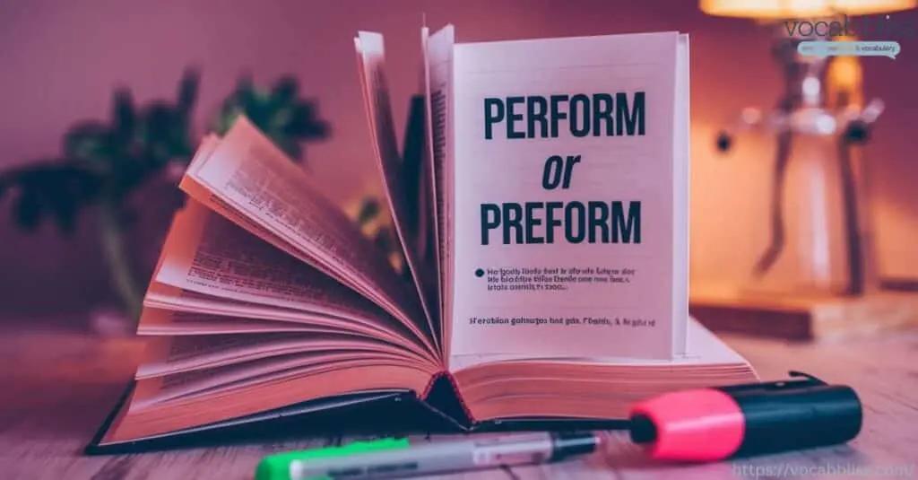 Sudah Tahu Perbedaan Preform dan Perform dalam Bahasa Inggris? Yuk Pelajari di Sini!